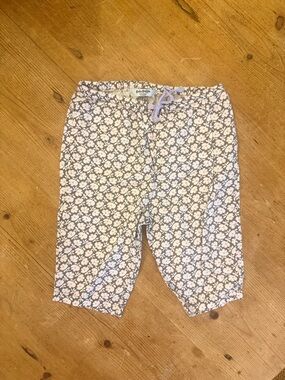Baby Boden Gray Floral Drawstring Pants